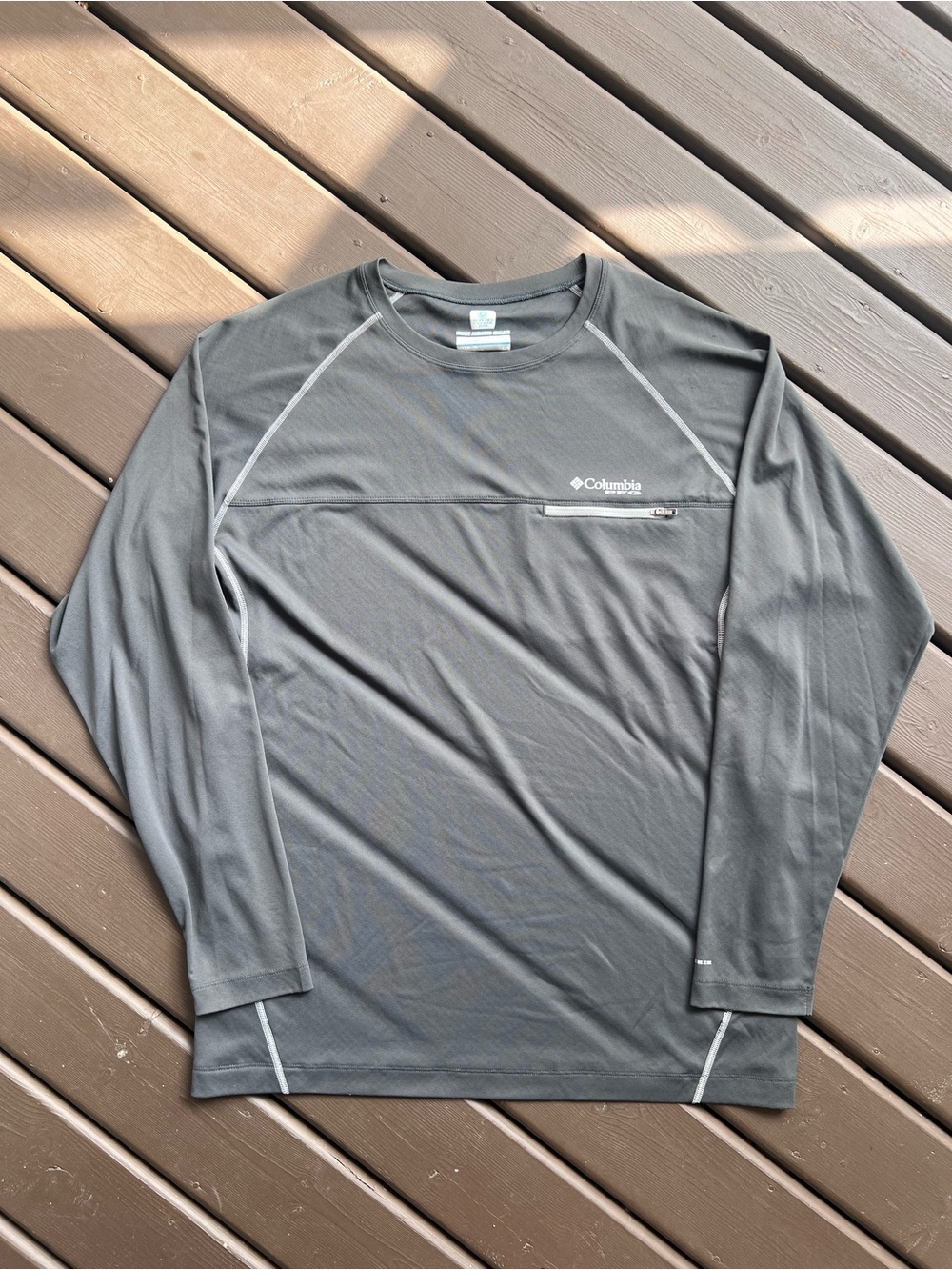 Columbia Men’s Long Sleeve Fishing Shirt – Gray